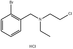 N-(2-CHLOROETHYL)-N-ETHYL-2-BROMOBENZYLAMINE HYDROCHLORIDE Structural