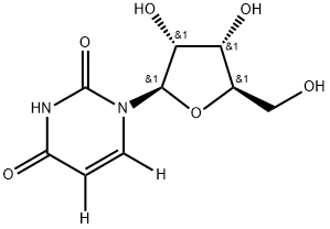 URIDINE-5,6-D2 Structural