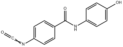 Benzamide, N-(4-hydroxyphenyl)-4-isocyanato- (9CI) Structural