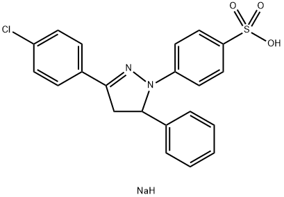 sodium 4-[3-(4-chlorophenyl)-4,5-dihydro-5-phenyl-1H-pyrazol-1-yl]benzenesulphonate          