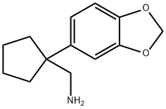 [1-(2H-1,3-BENZODIOXOL-5-YL)CYCLOPENTYL]METHANAMINE Structural