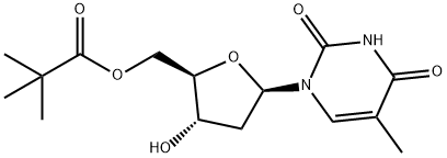 thymidine 5'-O-pivaloate Structural