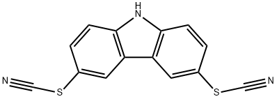 Thiocyanic acid carbazol-3,6-diyl ester Structural