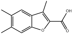 3,5,6-TRIMETHYL-1-BENZOFURAN-2-CARBOXYLIC ACID Structural