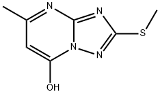 7-HYDROXY-5-METHYL-2-METHYLTHIO-S-TRIAZOLO[1,5-A]PYRIMIDINE Structural