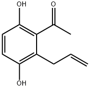 1-(2-ALLYL-3,6-DIHYDROXYPHENYL)ETHAN-1-ONE Structural