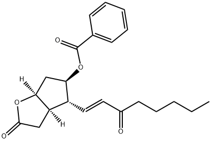 5-(benzoyloxy)-3,3a,4,5,6,6a-hexahydro-4-(3-oxo-1-octenyl)-2H-cyclopenta(b)furan-2-one