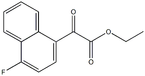 ETHYL 4-FLUORO-1-NAPHTHOYLFORMATE Structural