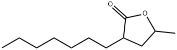 3-HEPTYLDIHYDRO-5-METHYL-2(3H)-FURANONE Structural