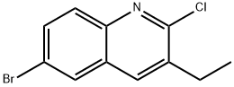 6-BROMO-2-CHLORO-3-ETHYLQUINOLINE