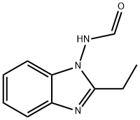 Formamide, N-(2-ethyl-1H-benzimidazol-1-yl)- (9CI) Structural
