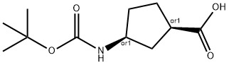 cis-3-[(tert-Butoxycarbonyl)amino]cyclopentane-1-carboxylic acid, tert-Butyl (cis-3-carboxycyclopent-1-yl)carbamate