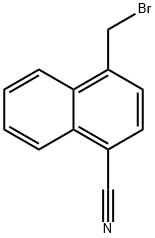 4-(BROMOMETHYL)NAPHTHALENE-1-CARBONITRILE Structural