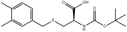 BOC-CYS(3,4-DIMETHYLBENZYL)-OH Structural