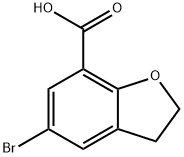 5-BROMO-2,3-DIHYDROBENZOFURAN-7-CARBOXYLIC ACID Structural