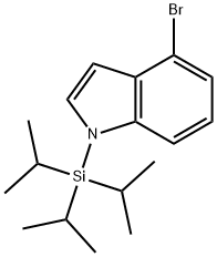 4-BROMO-1-(TRIISOPROPYLSILYL)-1H-INDOLE Structural