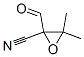 Oxiranecarbonitrile,  2-formyl-3,3-dimethyl-  (9CI) Structural