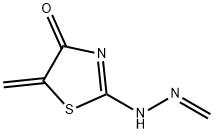 Formaldehyde, (5-methylene-4-oxo-2-thiazolidinylidene)hydrazone (9CI) Structural