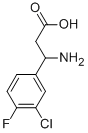 3-AMINO-3-(3-CHLORO-4-FLUORO-PHENYL)-PROPIONIC ACID Structural