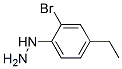 Hydrazine, (2-bromo-4-ethylphenyl)- (9CI) Structural