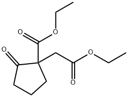 ETHYL 1-(2-ETHOXY-2-OXOETHYL)-2-OXOCYCLOPENTANECARBOXYLATE Structural