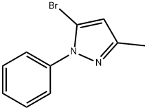 5-BROMO-3-METHYL-1-PHENYLPYRAZOLE Structural