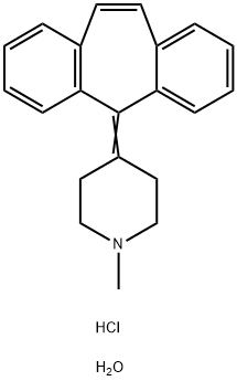 Cyproheptadine hydrochloride sesquihydrate