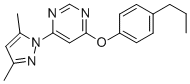 PYRIMIDINE, 4-(3,5-DIMETHYL-1H-PYRAZOL-1-YL)-6-(4-PROPYLPHENOXY)-