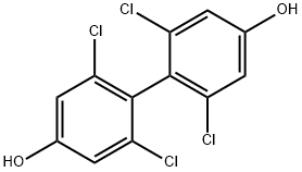 2,2',6,6'-Tetrachloro[1,1'-biphenyl]-4,4'-diol Structural