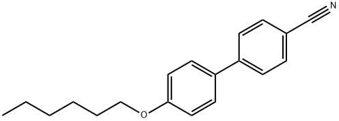 4'-(HEXYLOXY)-4-BIPHENYLCARBONITRILE Structural