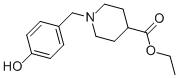 1-[(4-HYDROXYPHENYL)METHYL]-4-PIPERIDINECARBOXYLIC ACID ETHYL ESTER Structural