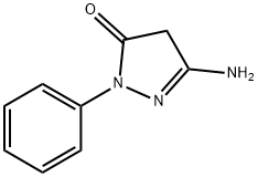 3-AMINO-1-PHENYL-2-PYRAZOLIN-5-ONE Structural