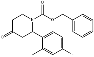 Benzyl 2-(4-fluoro-2-methylphenyl)-4-oxopiperidine-1-carboxylate