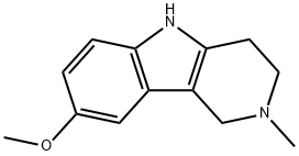 8-methoxy-2-methyl-2,3,4,5-tetrahydro-1H-pyrido[4,3-b]indole Structural