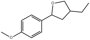 Furan, 4-ethyltetrahydro-2-(4-methoxyphenyl)- (9CI) Structural