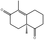 (S)-5,8A-DIMETHYL-3,4,8,8A-TETRAHYDRO-2H,7H-NAPHTHALENE-1,6-DIONE Structural