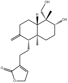 3-[2-[(1R,4aβ)-2-Methylene-5α-(hydroxymethyl)-5,8aα-dimethyl-6α-hydroxydecalin-1α-yl]ethyl]-2,5-dihydrofuran-2-one