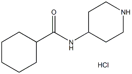 N-(Piperidine-4-yl)cyclohexanecarboxamide hydrochloride Structural