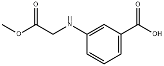 Benzoic acid, 3-[(2-methoxy-2-oxoethyl)amino]- (9CI)