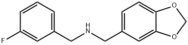 BENZO[1,3]DIOXOL-5-YLMETHYL-(3-FLUORO-BENZYL)-AMINE