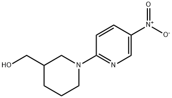 1-(5-Nitro-2-pyridinyl)piperidine-3-methanol Structural