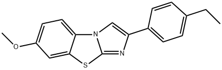 2-(4-ETHYLPHENYL)-7-METHOXYIMIDAZO[2,1-B]BENZOTHIAZOLE Structural