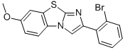 2-(2-FLUOROPHENYL)-7-METHOXYIMIDAZO[2,1-B]BENZOTHIAZOLE Structural