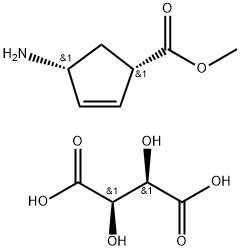 (1R,4S)-Methyl 4-aMinocyclopent-2-enecarboxyla Structural