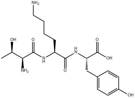 H-THR-LYS-TYR-OH Structural