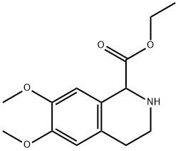 6,7-DIMETHOXY-1,2,3,4-TETRAHYDRO-ISOQUINOLINE-1-CARBOXYLIC ACID ETHYL ESTER Structural