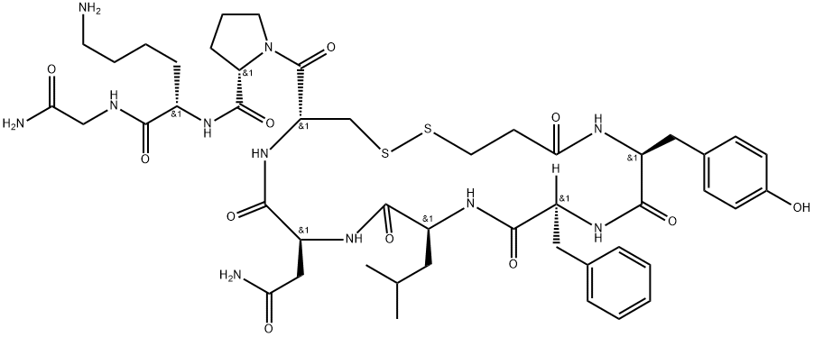 D[LEU4,LYS8]-VP Structural