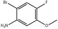 2-Bromo-4-fluoro-5-methoxyaniline Structural