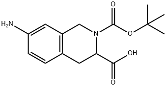 7-AMINO-2-(TERT-BUTOXYCARBONYL)-1,2,3,4-TETRAHYDROISOQUINOLINE-3-CARBOXYLIC ACID Structural