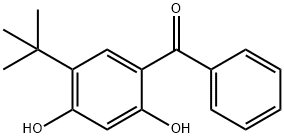 2,4-DIHYDROXY-5-TERT-BUTYLBENZOPHENONE Structural